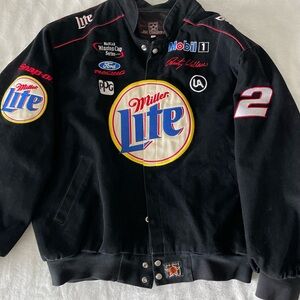 Rare Vintage Rusty Wallace #2 Miller Lite racing jacket, excellent condition, XL